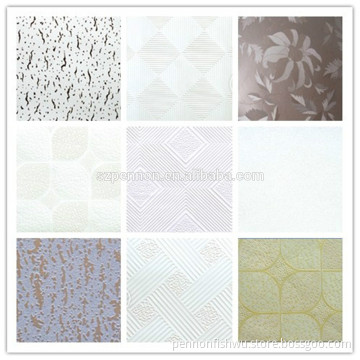 Grid Ceiling Tile Shape and Ceiling Tiles Type building material pvc gypsum false ceiling
